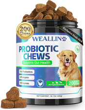 200 PCS Probiotics for Dogs - Dog Probiotic Chews for Gut Health, Digestive Supp