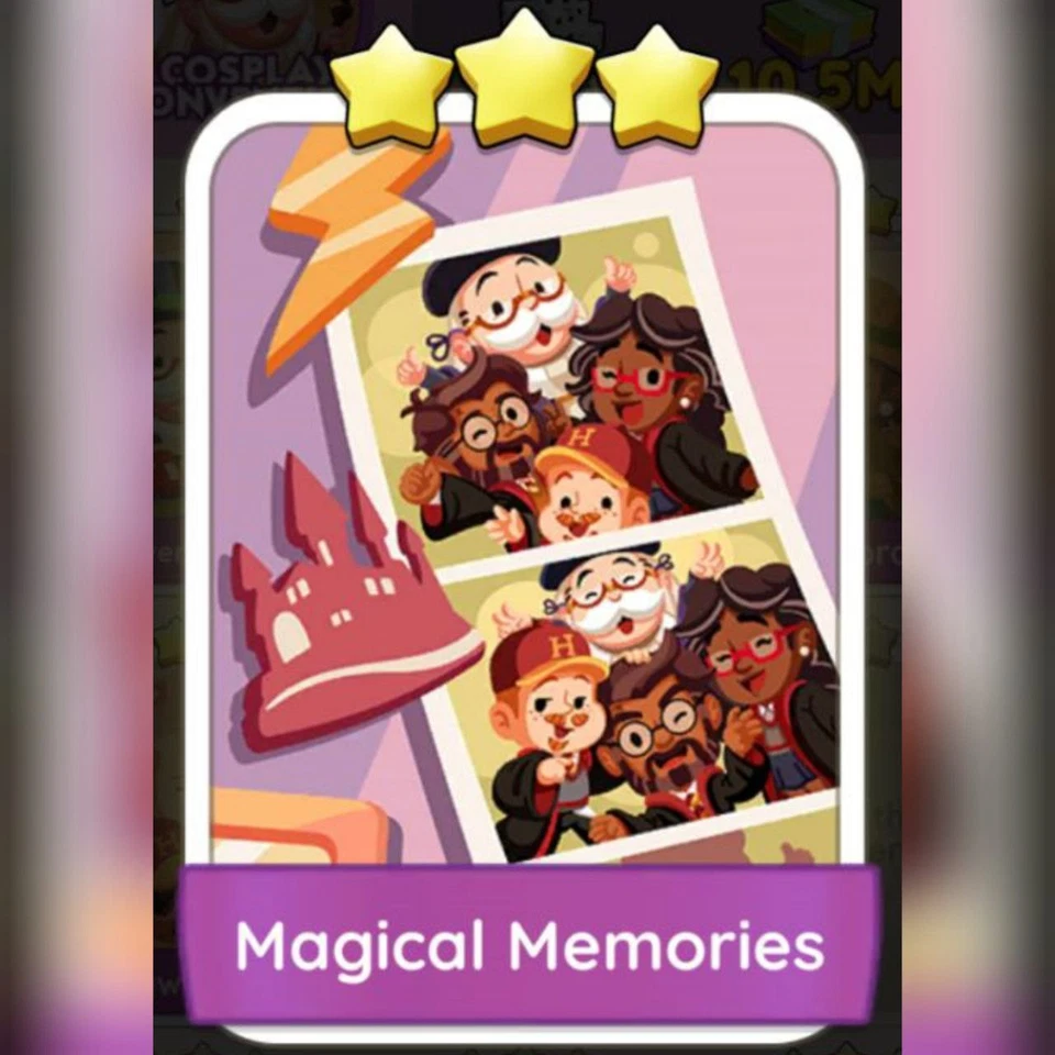 1 x Magical Memories sticker (⭐⭐⭐) set 8 - Mono_poly_ Go sticker (Fast sending)