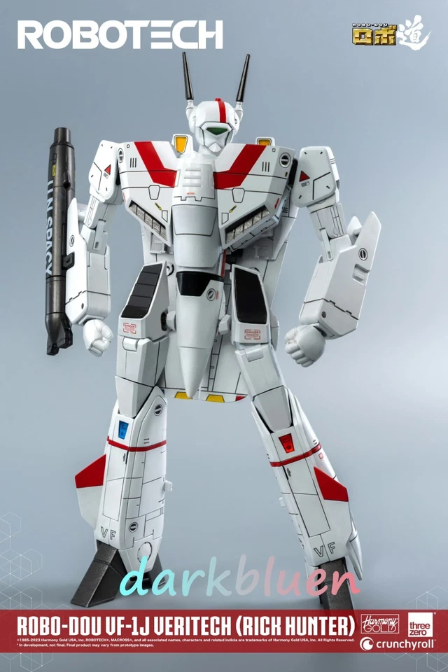 Figura de acción Threezero Macross Robotech ROBO-DOU VF-1J modelo regalo coleccionable Foto 4 de 4