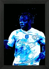 Jeremy Doku Pop Art Framed Wall Art Poster Canvas Print Picture