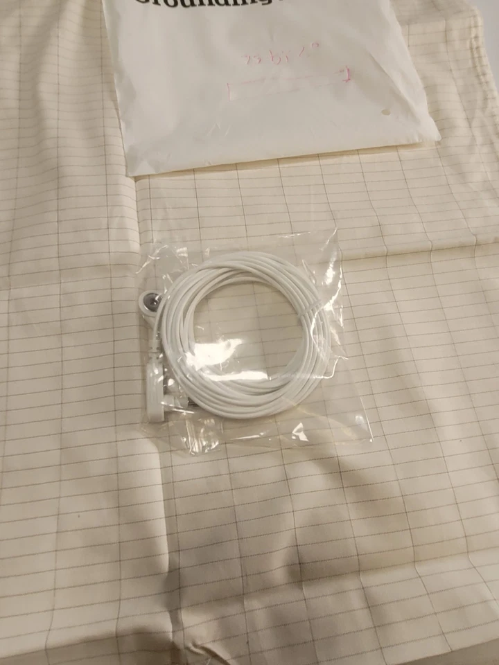 Sábana de pozo de puesta a tierra talla 75x20 beige a rayas Foto 3 de 4