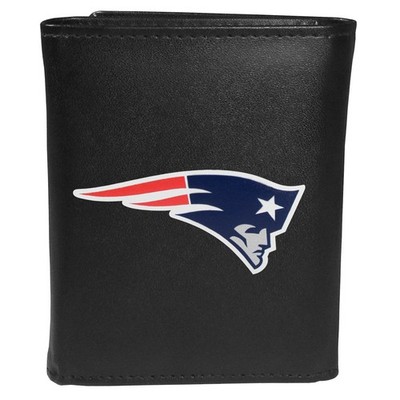 New England Patriots Tri-fold Wallet Large Logo w/ Gift Box