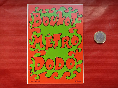 Alter Aufkleber Sticker Vintage: U-Bahn Arbeit Dodo