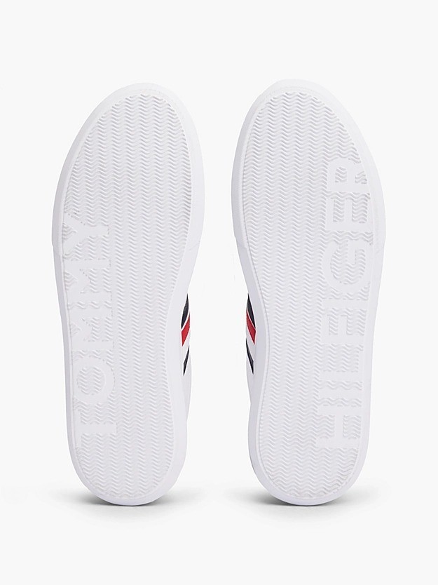 Tommy Hilfiger Essential Leather Cupsole Men's Trainers Shoes UK 9 White image 6