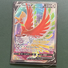 The Pokemon Company Ho-Oh V 187/195 Swsh12 Silver Tempest Full Art Holo Eng