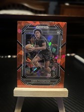 Panini 2023-24 Prizm Draft Picks Amen Thompson Rookie Card #4 Houston Rockets. rookie card picture