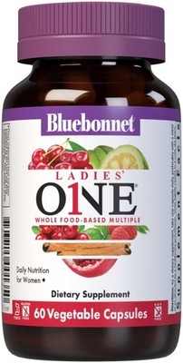 BlueBonnet Nutrition Ladies One Vegetable Capsule, Whole 60 Count (Pack of 1) 