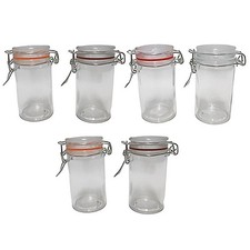 6 barattoli con chiusura tappo ermetico da 70 ml vasetto cucina Casa per marmell