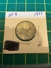 Canada 1937 25 Cents Quarter Dollar Silver Coin .800 #2