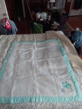 Vintage Cuddle Time Acrylic Baby Crib Blanket 35" x 42.5" Bear Dreams New NWOT