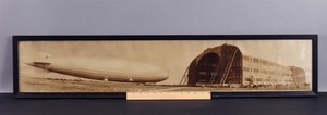 Antique 1924 Lakehurst Panoramic Photograph, USS Los Angeles Rigid Airship 