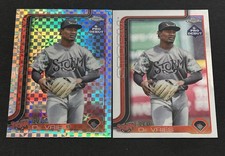 2025 Topps Pro Debut Chrome Leo De Vries X-Fractor + Chrome Base PDC-17