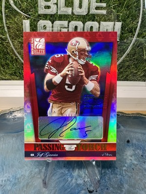 2002 Donruss Elite - Passing Torch Jeff Garcia 49ers AUTO 67/100