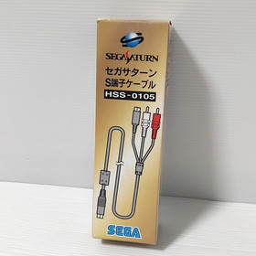 SEGA Saturn Official S Video Cable HSS-0105 with box Import Japan Mint Unused