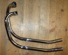 06-3375/76 Krümmer ohne resonanzrohr pipes Norton Command 750/850 06-3376