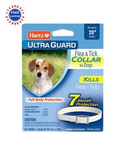 Flea  Tick Collar for Dogs and Puppies Up to 20 Inch Neck Hartz UltraGuard