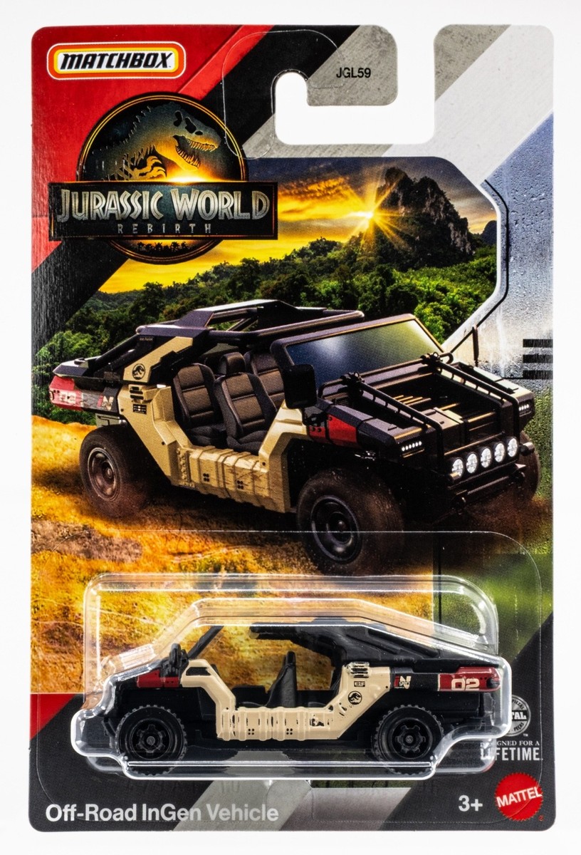 2025 Matchbox Jurassic World Rebirth Off-Road InGen Vehicle BLACK