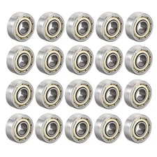 20pcs 605ZZ Deep Groove Ball Bearing Double Shield High Carbon Steel Z1