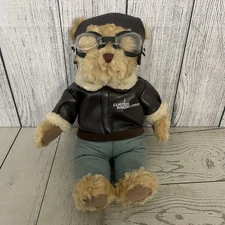 Curtiss Wright Controls 13" Aviator Aerospace Pilot Plush Bear