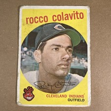 Rocco Rocky Colavito 1959 Topps B #420 HE MAKE THE Cleveland Indians