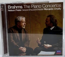 RARE - LIKE NEW Brahms: Freire / Chailly - Piano Concertos  2 CD, 2 Discs IMPORT