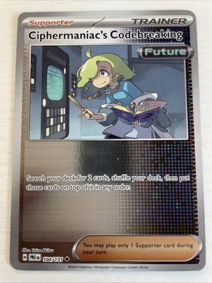Ciphermaniac's Codebreaking 104/131 Sv: Prismatic Evolutions Reverse Holo