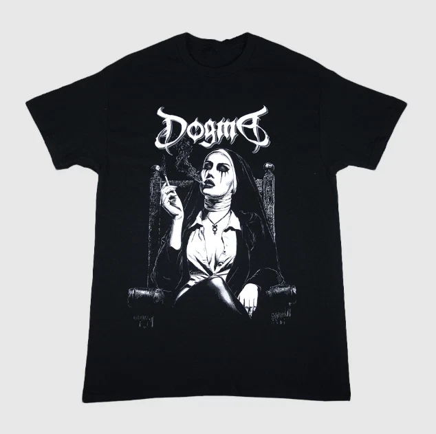 NEW Dogma Smoking Nun Heavy Cotton Black S-5XL T Shirt MC687