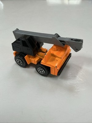 Matchbox 1984 Mobile Crane Dark Orange Toy Crane 1:90 Diecast Loose NM