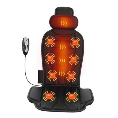 Back Massager with Heat，Vibration Massage Chair Pad with 5 Massage Midnight