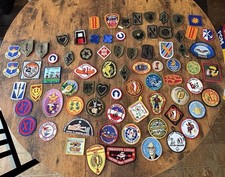 BSA Military Patches Assorted Lot Vintage Boy Scouts of America