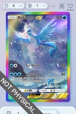 Pokemon TCG POCKET - Articuno Arcobaleno Raro 2⭐, Apex Genetico, Inglese