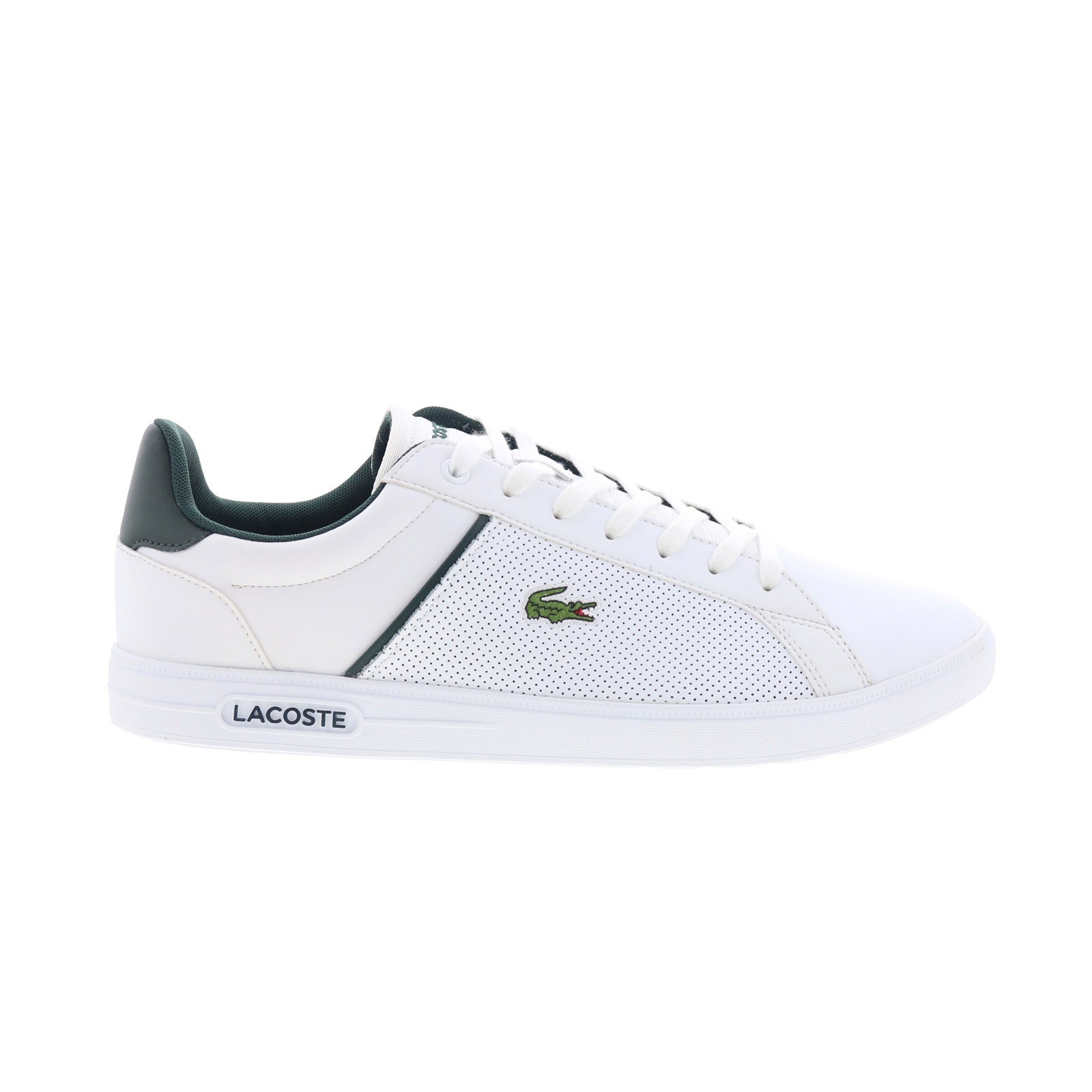 Lacoste Lite Base 224 1 SMA Mens White Leather Lifestyle Sneakers Shoes 10