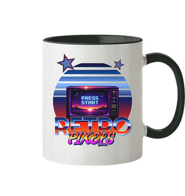 Retro Gaming Tasse Gamer Press Start Pixel Art Arcade 90er Classic Fan Geschenk