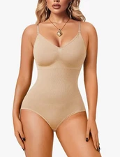 Women Slimming Bodysuits Shapewear Tops Tummy Control Body Shaper Small/Medium