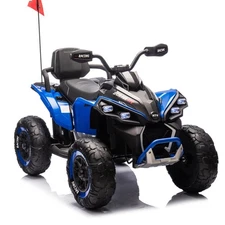 Kids Ride-On Electric ATV with Speeds 1.24-3.73MPH, Music, Lights, Remote