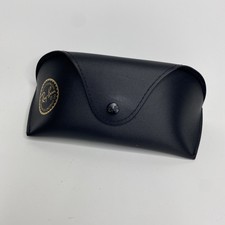 Ray-Ban Case Black Leather Sunglasses Eyeglass Storage Logo Mens