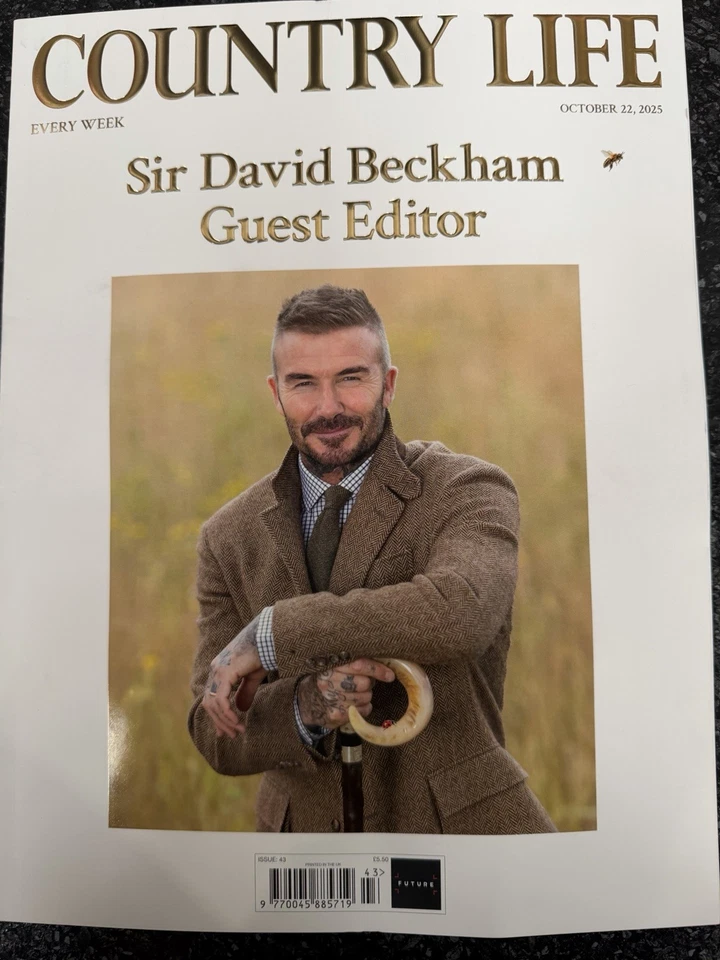 Country Life Magazine 22/10/2025 Guest edited by Sir David Beckham