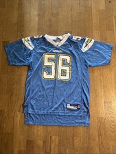 Reebok  AUTHENTIC  Chargers #56 Shawne Merriman Jersey Blue NFL YOUTH XL Y2K