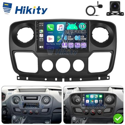 Android 15 4+64 Autoradio Für Renault Master/Nissan NV400/Opel Movano Carplay BT