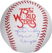 Ron Guidry New York Yankees Signed 1978 World Series Logo Baseball w/Champs Insc
