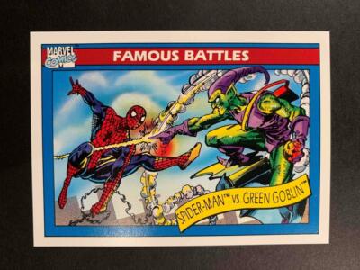 1990 MARVEL UNIVERSE SPIDER MAN VS GREEN GOBLIN #111 - MINT [00069]