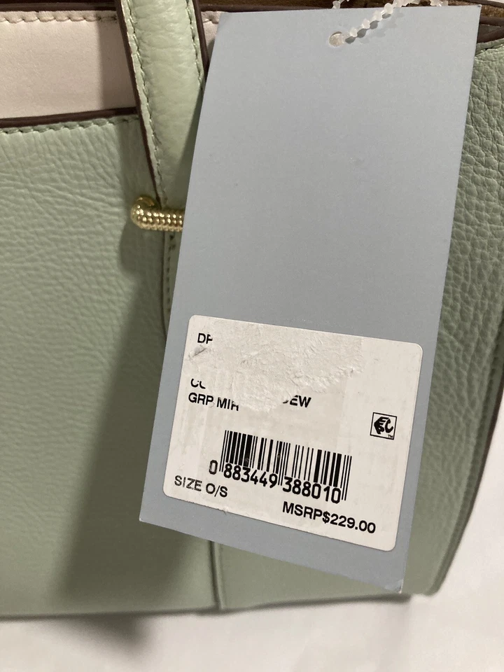 ANTONIO MELANI * 全新带标签 * - 阅读说明 - 软薄荷经典钱包 MSRP - 229.00 美元 — 第 4/4 张图片