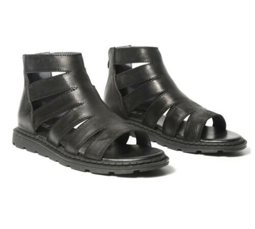 Men's Chic Genuine Leather Cutout High Top Sandals Summer Gladiator Shoes 9086 - Picture 6 of 10