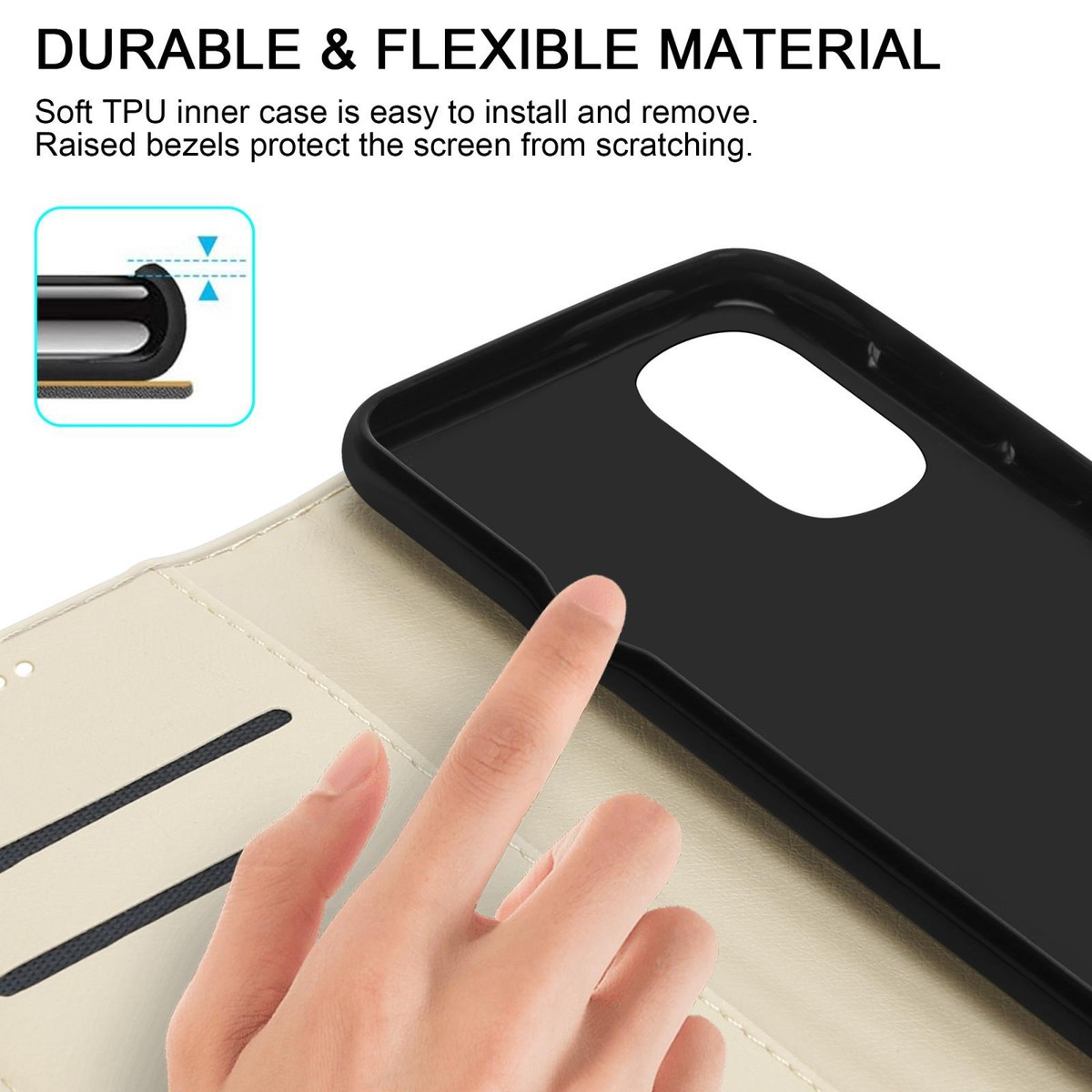 MAOGE Cover per Motorola Moto G62 5G, Ultra Sottile Custodia Premium