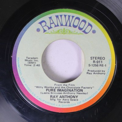 Pop 45 Ray Anthony - Pure Imagination / Spanish Harlem Auf Ranwood