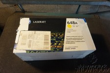 New Sealed Box Genuine OEM HP CE262A Yellow Toner 648A LaserJet CP4025 3E17H2Ba