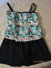 Rose Marie Reid One Piece Swimsuit Sz 10 Nylon Elastane Bra Support Lined