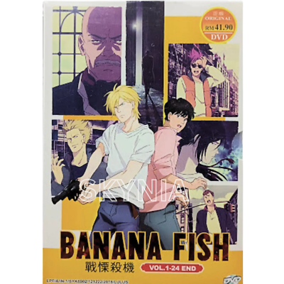Anime DVD Banana Fish Complete TV Series Vol.1-24 End English