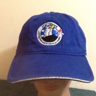 New Veterans AT&T Blue Embroidered Baseball Cap Hat NWT Eagle  Adidas Logo 
