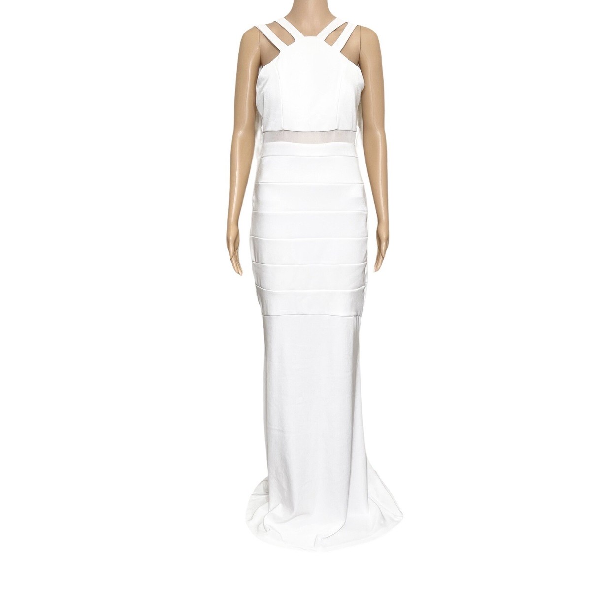 windsor off the shoulder formal dresses white Size L | eBay